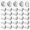 60Pcs 316 Stainless Steel Clip-on Earring Findings, Earring Settings, Flat Round, Stainless Steel Color, Tray: 12mm, 16x14x8mm, Hole: 3mm