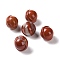 Natural Red Jasper Display Decorations, Gemstone Figurine, Planet, 20x18mm