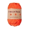 Polyester Cloth Yarn, For Hand Knitting Thick Thread, Crochet Cloth Yarn, Orange Red, 20mm, about 32.81 Yards(30m)/Skein
