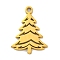 Christmas 201 Stainless Steel Pendants, Laser Cut, Christmas Tree Charm, Golden, 17x12x1mm, Hole: 1.2mm