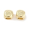 Brass Beads, Lead Free & Cadmium Free, Long-Lasting Plated, Rack Plating, Cube, Real 18K Gold Plated, 4x4x4mm, Hole: 2mm