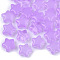 Transparent Spray Painted Glass Beads, Star, Imitation Jelly, Violet, 8x8x4mm, Hole: 0.8~1mm