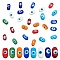 40Pcs 8 Colors Normal Lampwork Beads, Oval with Evil Eye, Mixed Color, 13.5~14x7.5x5.5mm, Hole: 1mm, 5pcs/color