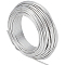 2 Rolls Aluminum Wire, Round, Silver, 3mm, about 65.62 Feet(20m)/Roll
