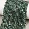 Natural Emerald Beads Strands, Faceted Table Cut Cube, 2~2.5x2~2.5x2mm, Hole: 0.5mm, about 188pcs/strand, 15.67''(39.8cm)