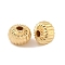 Brass Beads, Cadmium Free & Nickel Free & Lead Free, Rondelle, Real 18K Gold Plated, 8x6mm, Hole: 1.8mm