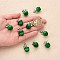 10Pcs Apple Gemstone Charm Pendant Crystal Quartz Healing Natural Stone Pendants Pink Silver Buckle for Jewelry Necklace Earring Making Crafts, Green, 20.5x14.8mm, Hole: 3mm