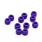 Resin Beads, Barrel, Indigo, 9x6mm, Hole: 4mm, about 1800pcs/500g