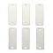 20Pcs 304 Stainless Steel Links Connectors, Rectangle, Stainless Steel Color, 5x1.8x0.1cm