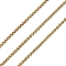 304 Stainless Steel Wheat Chains, Soldered, with Spool, Ion Plating(IP), Golden, 2.7x1.7x0.4mm