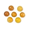 Natural Yellow Agate Cabochons, Dyed & Heated, Half Round/Dome, 8x4.5mm