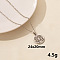 201 Stainless Steel Trinity Knot Pendant Necklaces, Stainless Steel Color, 15.75 inch(40cm)