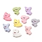 Opaque Resin Pet Cabochons, Cute Dog, Mixed Color, 24~26x23.5~27x7~7.5mm