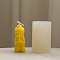Buddha Statue Shape DIY Candle Food Grade Silicone Portrait Molds, for Scented Candle Making, White, 5.4x8.5cm