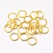 Brass Jump Rings, Open Jump Rings, Cadmium Free & Nickel Free & Lead Free, Real 18K Gold Plated, 20 Gauge, 7x0.8mm, Inner Diameter: 5.4mm, about 40pcs/5g