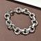 304 Stainless Steel Rolo Chain Bracelets for Women, Stainless Steel Color, 7-1/4 inch(18.3cm)