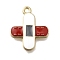 Medical Theme Alloy Enamel Pendants, Band-Aid Charm, Golden, White, 21x18x2mm, Hole: 1.8mm
