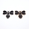 Rhinestones Sew on/Iron on Patches, Appliques, Costume Accessories, Bee, Black, 68x80x2mm