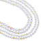 2 Strands Synthetic Moonstone Beads Strands, Round, 8mm, Hole: 1mm, about 48pcs/strand, 14.57~15.35 inch(37~39cm)