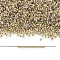 TOHO Demi Round Seed Beads, Japanese Seed Beads, Inside Colours, (262) Inside Color Crystal/ Lemon Lined, 11/0, 2.2x0.9mm, about 8666pcs/50g