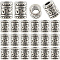 100Pcs Tibetan Style Alloy Beads, Lead Free & Cadmium Free, Column, Antique Silver, 9x7mm, Hole: 3.5mm