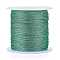 Polyester Braided Metallic Thread, for DIY Braided Bracelets Making and Embroidery, Medium Sea Green, 0.4mm, 6-Ply, about 54.68 yards(50m)/roll