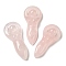Natural Rose Quartz Pendants, Goddess Charms, 43~43.5x18.5~19x7~8.5mm, Hole: 11.5x1.5mm