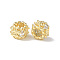 Brass Micro Pave Cubic Zirconia Beads, Cadmium Free & Nickel Free & Lead Free, Rondelle, Real 18K Gold Plated, 7.5x6mm, Hole: 4mm