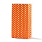 Rectangle Kraft Paper Bags, None Handles, Gift Bags, Polka Dot Pattern, Dark Orange, 13x8x24cm