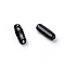 Iron Ball Chain Connectors, Column, Black, 8.5x3mm, 10pcs/bag