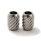 Non-Tarnish 201 Stainless Steel Beads, Column, Stainless Steel Color, 6x4.2mm, Hole: 2mm