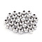 Tarnish Resistant 304 Stainless Steel Beads, Hollow Round, Stainless Steel Color, 5x4.5mm, Hole: 1.8mm, 200pcs/bag
