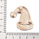 Кабошоны со стразами из рождественского сплава FIND-U016-03G-01-3