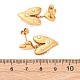 Серьги-гвоздики в форме сердца из нержавеющей стали 304 EJEW-S279-05G-5