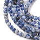 Натуральное синее пятно нитки из бисера яшмы G-Z116-A02-3mm-4