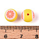 Бусины из полимерной глины ручной работы на фруктовой тематике CLAY-T022-04G-3