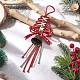 Елочные украшения из хлопчатобумажных ниток HJEW-TA00403-02-1