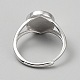 Регулируемые 925 фунт стерлингового серебра&nbsp;STER-WH0062-014P-02-2
