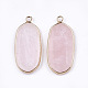 Природного розового кварца подвески X-G-T112-23I-2