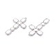 Большие подвески-кресты из нержавеющей стали 304 STAS-T067-41P-2