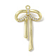 Подвеска из латуни с микропаве и кубическим цирконием s ZIRC-R020-01G-1