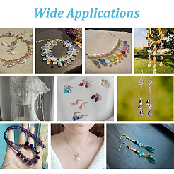 4 цвет гальванизированные прозрачные стеклянные бусины&nbsp;GLAA-GA0002-36B