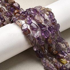 Натуральный фиолетовый лодолит кварцевый бисер пряди G-E483-69