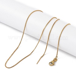 Ионное покрытие(ip) 201 нержавеющая сталь цепи ожерелья&nbsp;NJEW-P309-28G