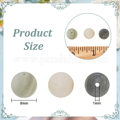 2 нити матовых круглых бусин из натурального зеленого рутилового кварца&nbsp;G-OC0004-61A