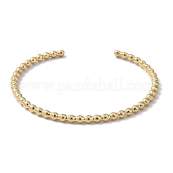 Ионное покрытие (ip) 304 нержавеющая сталь манжеты браслеты для женщин BJEW-Z078-08G