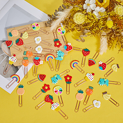 48 шт. 12 стильных симпатичных силиконовых скрепок&nbsp;AJEW-ME0002-06