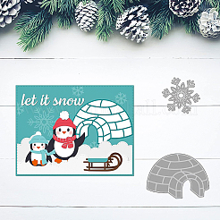 2 шт. 2 стиля Рождественская тема трафареты для резки углеродистой стали DIY-WH0309-544