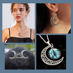 40шт 2 стиля подвески из сплава в тибетском стиле TIBE-SC0001-70