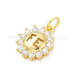 Латунные микро проложить кубического циркония подвески&nbsp;KK-D325-41G